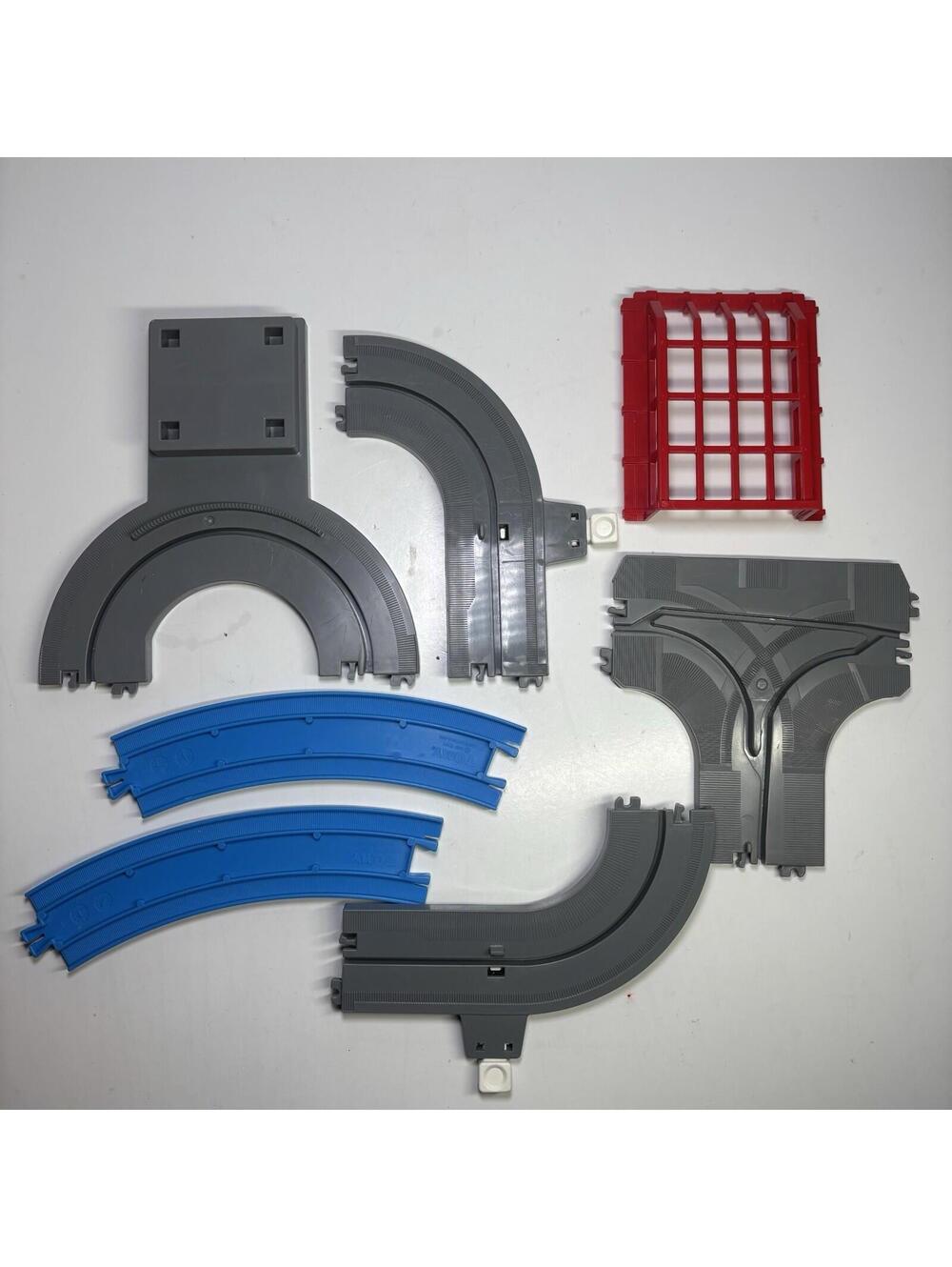 Vintage 70s Tomy Thomas & Friends Tracks Lot Of 7 Pieces 1977 Grey And Blue